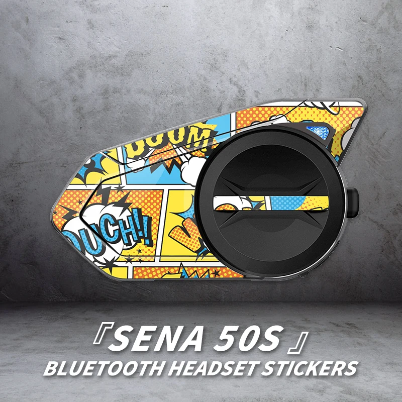 

Used For SENA 50S Generation Bluetooth Headset Earphone Case Decoration Protection Decals Protective Stickers Can Choose Style