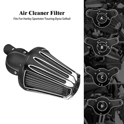 Motorcycle CNC Air Cleaner Intake Filter For Harley Sportster XL 883 Touring Road King Electra Street Glide Softail Fat Bob Dyna