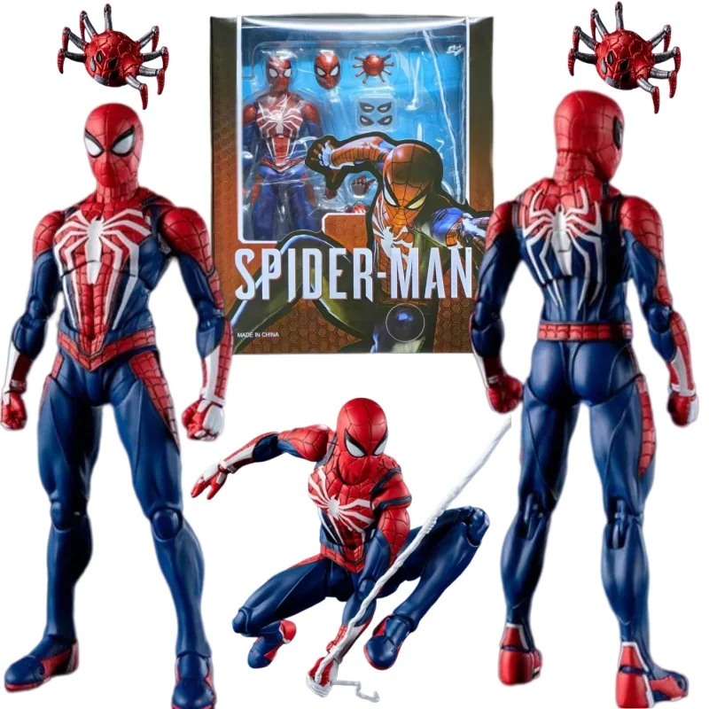 PS4 Spiderman Figure Avengers Spider Man Action Figures Upgrade Suit PS4 Game Edition Doll  Desk Decor  collection Toys Gift