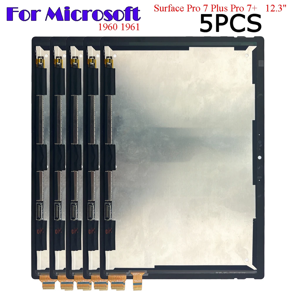 

5PCS AAA+ For Microsoft Surface Pro 7 Plus 7+ Pro7 Plus 12.3" 1960 1961 LCD Display Touch Screen Digitizer Glass Assembly Repair