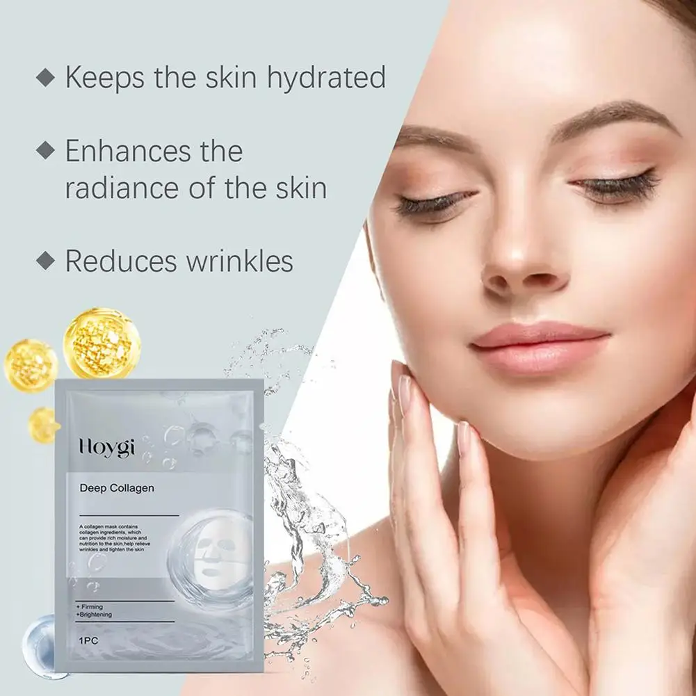 New Collagen Anti Wrinkle Facial Mask Fade Face Fine Line Lift Firm Skin Anti-Aging Moisturizing Brighten Skin Care Cosmetics