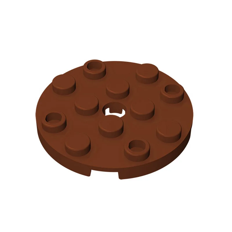 MOC 10PCS 60474 4x4 Round Plate Building Blocks Board Educational Bricks Particle Puzzle Idea Toys Children Birthday Kid Gifts
