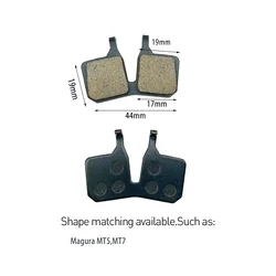 8/10/20pairs Resin Disc Bike Brake Pads for Magura MT5 MT7 MT5e Low Noise High Performance and Durable Mountain Bike Brake Pads