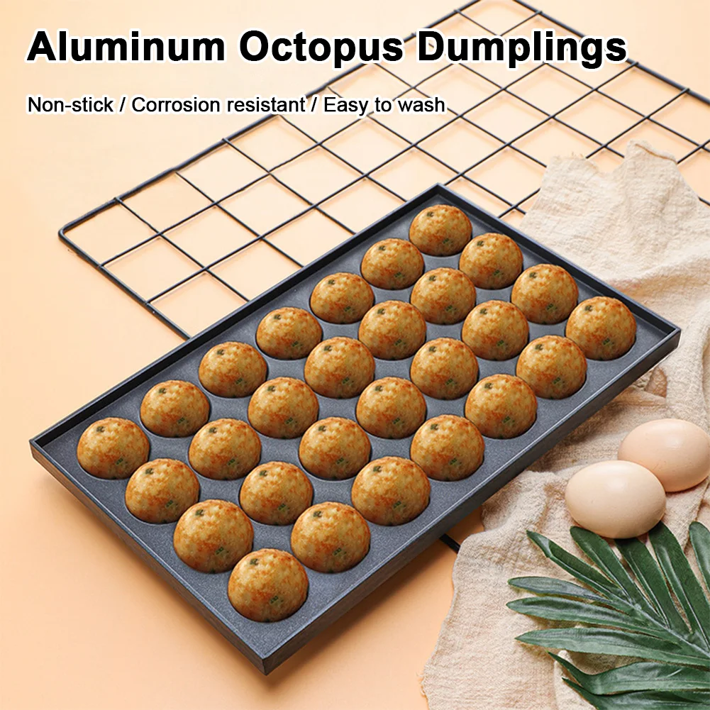 Octopus Meatball Grill Pan Nonstick Multi Purpose Takoyaki Maker Kitchen Takoyaki Maker Meatball Sheet Pan Cooking Baking Tools