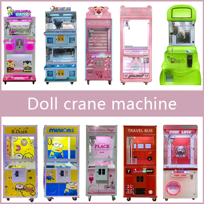 Amusement park Dolls catcher game machine coin operated toy arcade crane claw machine