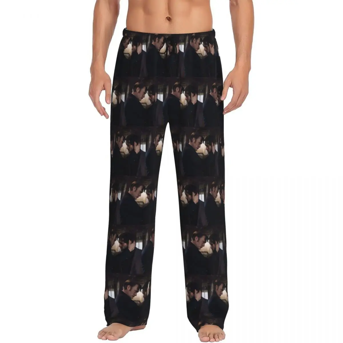 

Custom Hannibal X Will Graham Decoration Horror Movie Pajama Pants Men Sleepwear Sleep Lounge Bottoms with Pockets