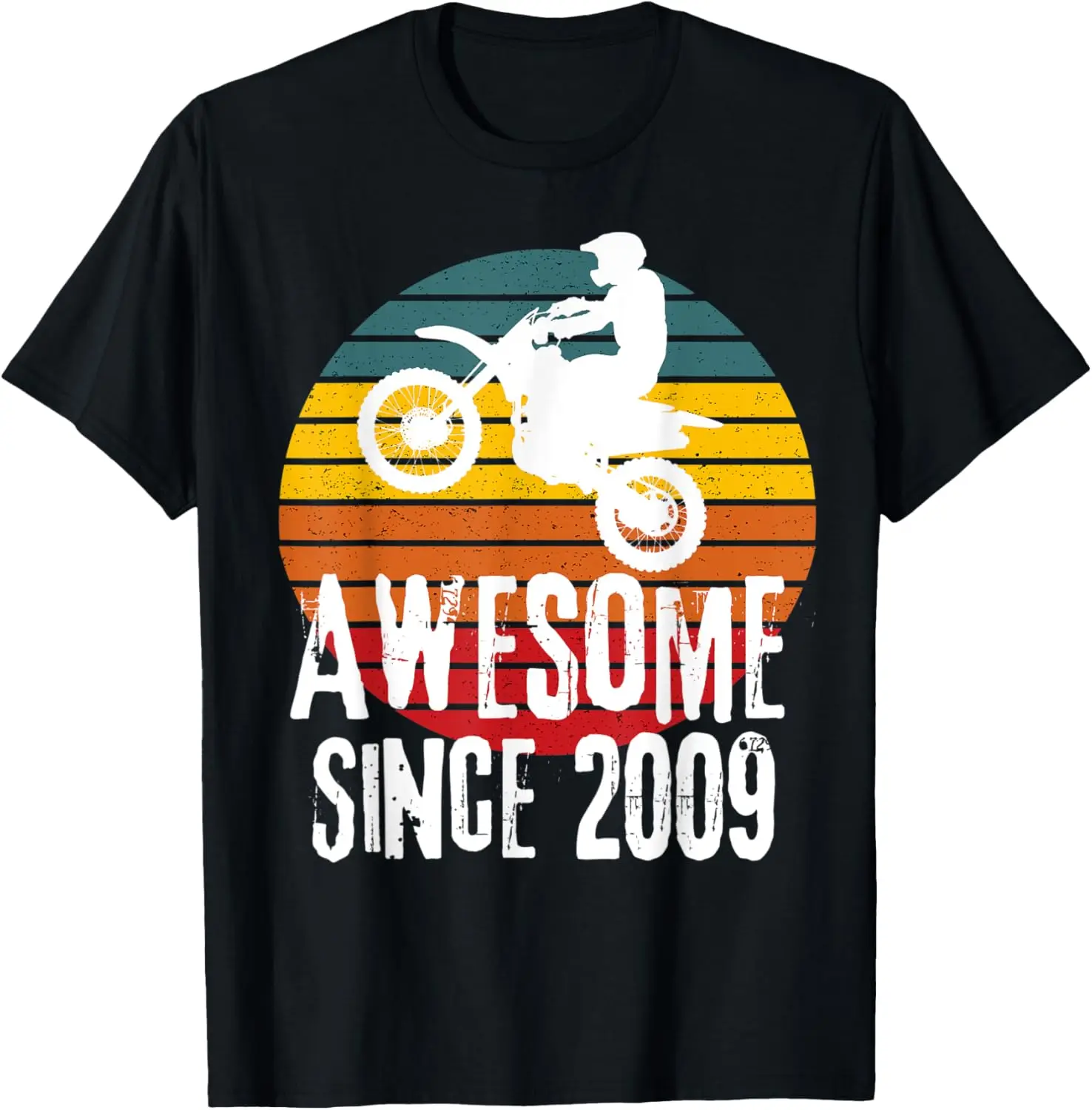 

Awesome Since 2009 Retro Motorcycle Dirt bike Boy's Birthday T-Shirt Motorcycle