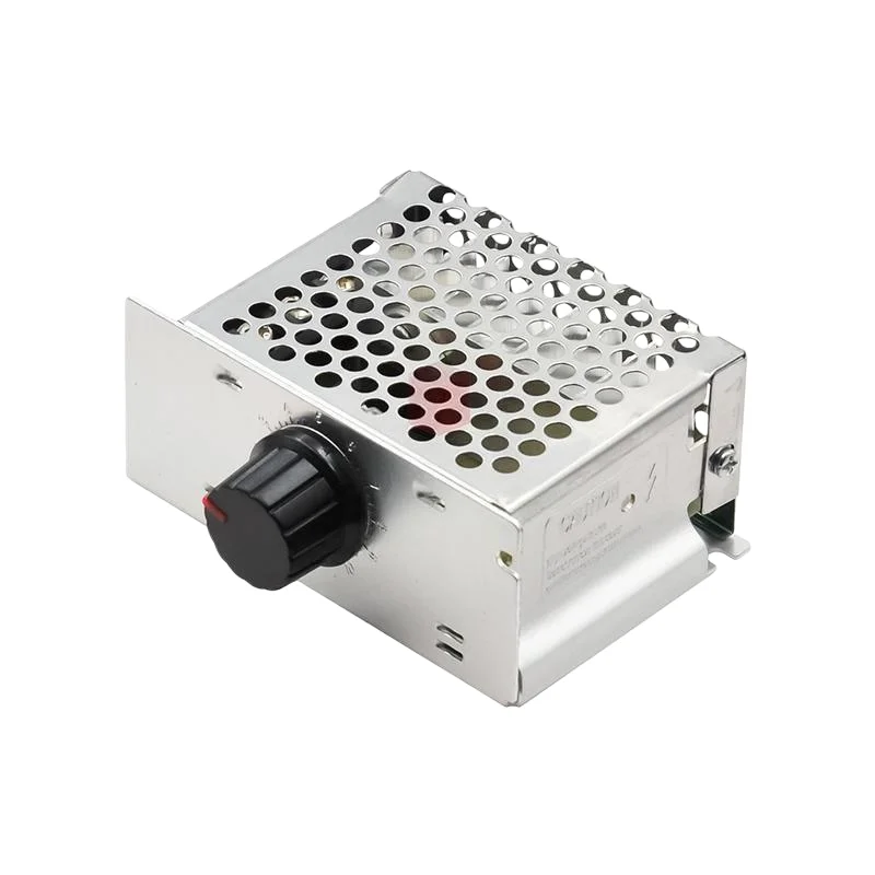 4000W high-power thyristor electronic voltage regulator with dimming, speed regulation, temperature control and fuse housing