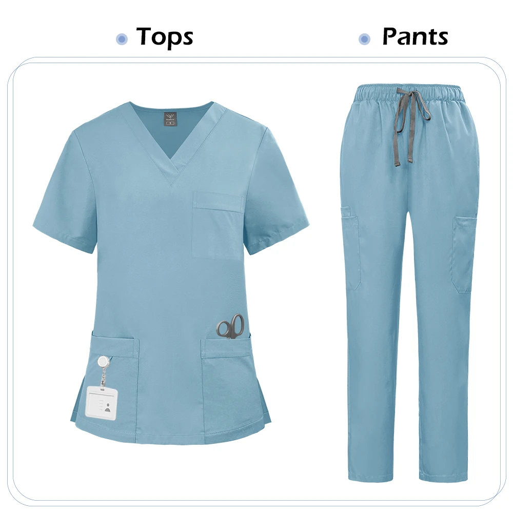 Niaahinn Krankenschwester-Uniformen, Damen, Pflegeartikel, Tierpflege, Arbeitskleidung für den Gesundheitsbereich, 12 Farben, hochwertige klinische Krankenschwester-Sets – Detail 12