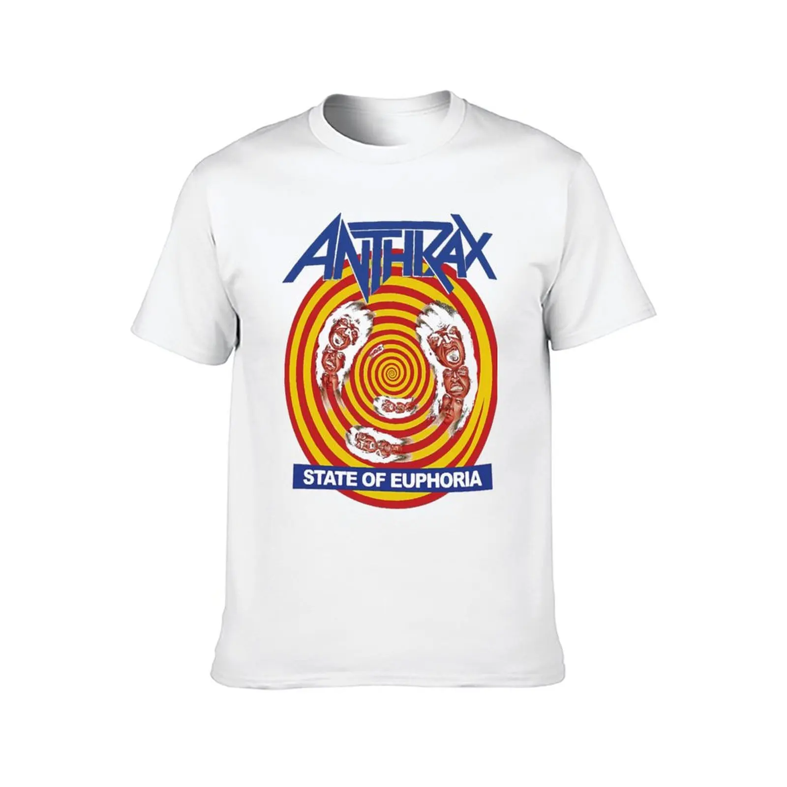 تي شيرت ANTHRAX BAND تي شيرت مطبوع للرجال تي شيرت برسومات للرجال