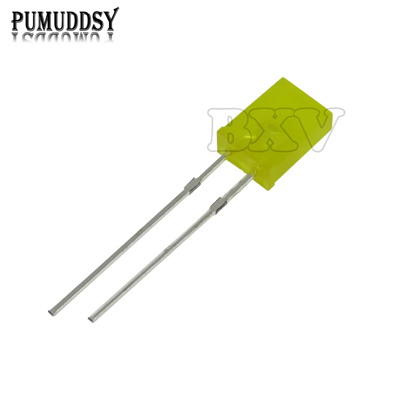 100PCS 2X3X4 2X5X7 Square LED 234 257 Light Emitting Diode Blue Red Green White Yellow Electronic DIY KIT