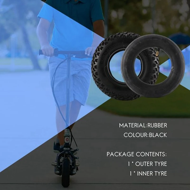 Anti-Skid Tire 200X50 Off-Road Tire Inner Tube Black 8 Inch For Mini Electric Scooter Wear-Resistant Pneumatic Tire