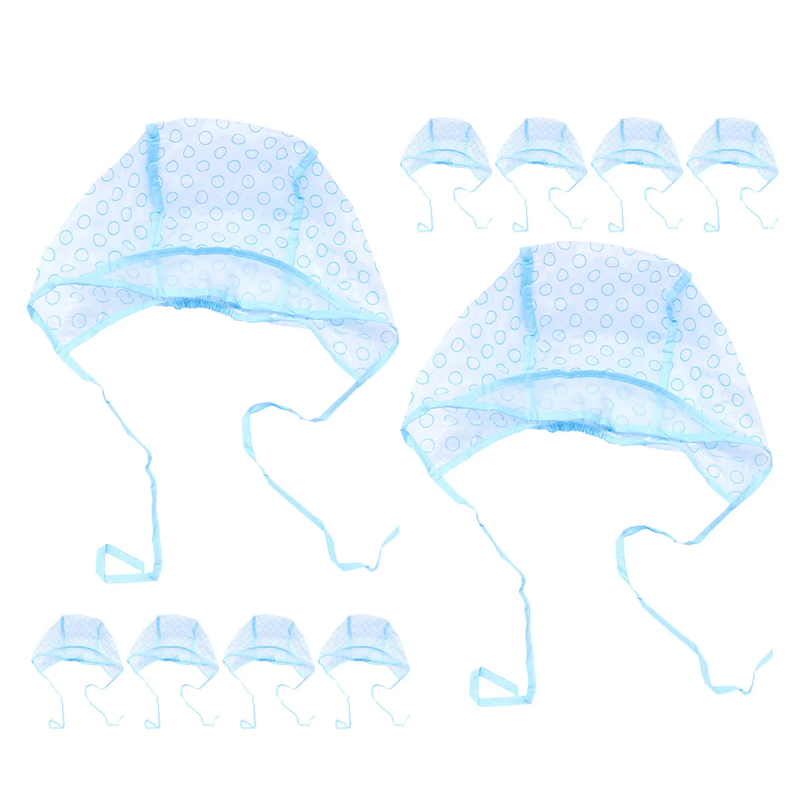 

10 Pcs Hair Coloring Processing Caps Frosting for Dye Hat with Holes Highlights