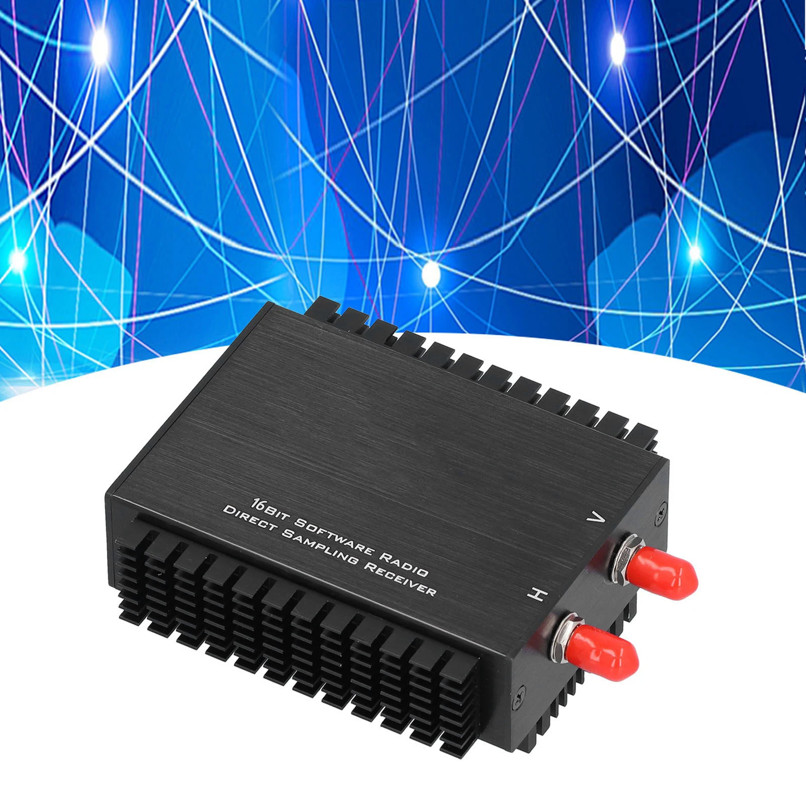 جهاز استقبال راديو محدد بالبرمجيات وحدة صناعية من سبائك الألومنيوم 1 كيلو هرتز ‐ 64 ميجا هرتز RX888 MKII 64M LPF أجهزة إرسال واستقبال الراديو