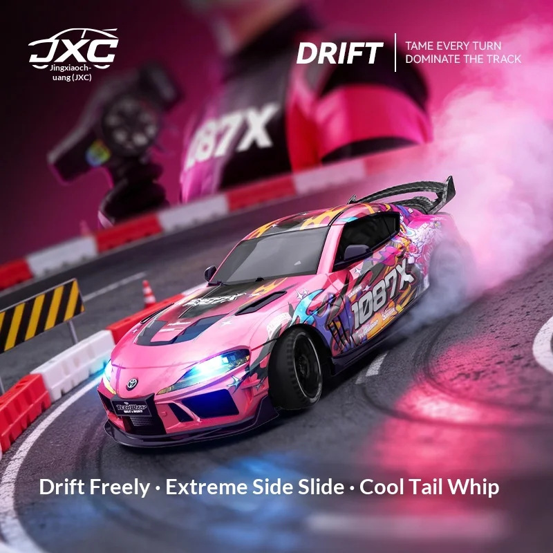 JXC RC Drift Car SP4301 Supra 1 43 Scale Full Proportional 4WD Remote Control Model Car For Racing Track Adult Hobby Enthusiast