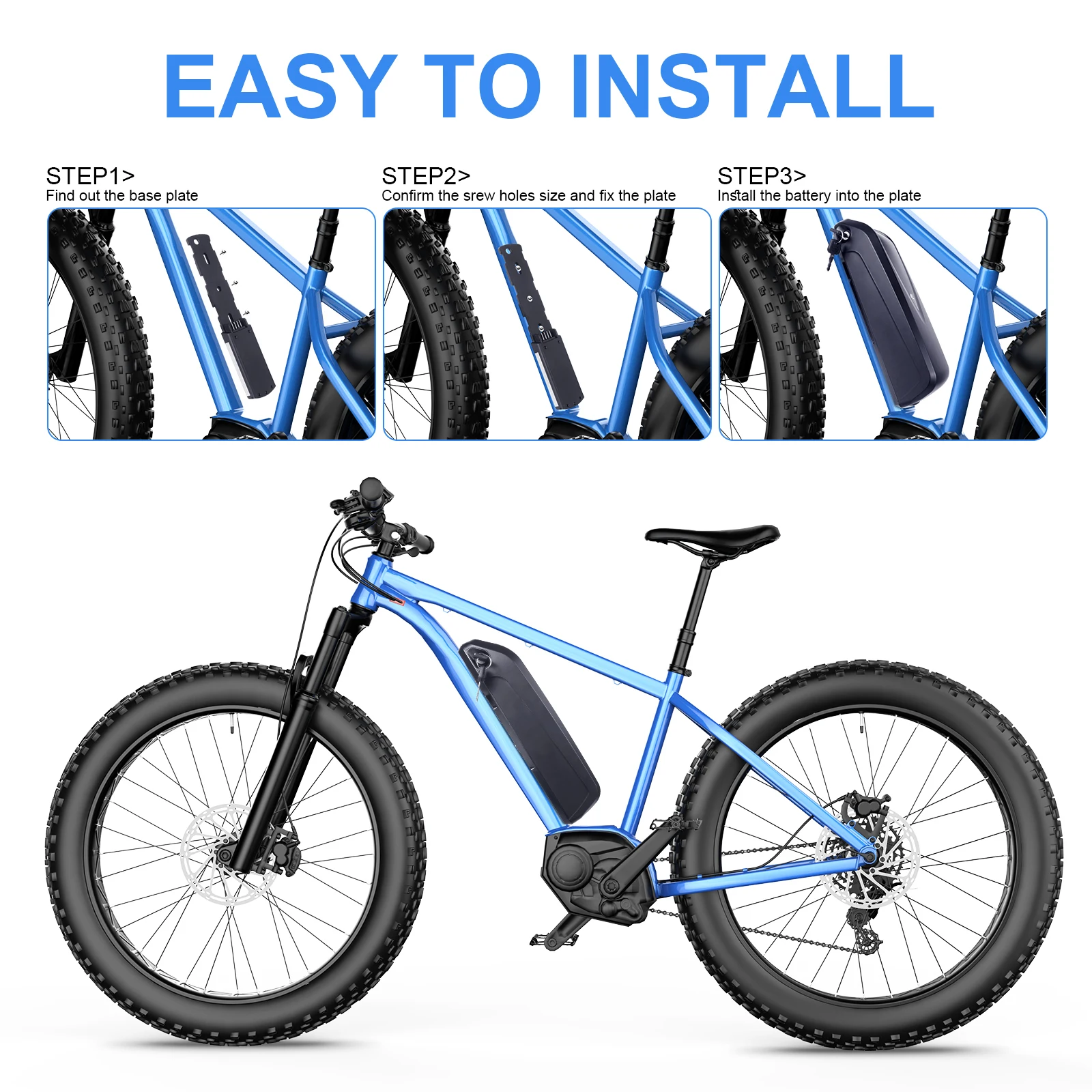 Hailong E-Bike Akku Lithium-Ionen-Batteriepack 36V 13Ah 48V 14.4Ah 36V 19.2Ah, 18650 & 21700 Zellen, Ersatzakku für 750W 1000W Bafang Tongsheng Mittelmotor, Versand aus deutschem Lager, schnelle Lieferung – Detail 10