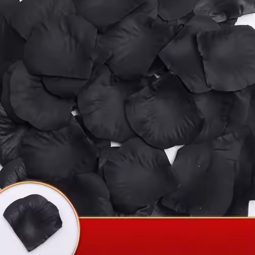 Black Artificial Rose Petals For Wedding Party Flower Favors Decoration Roses Supplies 500pcs Silk Petals Rosas Para Casamento - Image 2