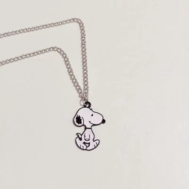 Bandai SNOOPY Necklace High Color Value Animation Cartoon Doll Style Creative Men's and Women's Simple All-match Clavicle Chain - view 5