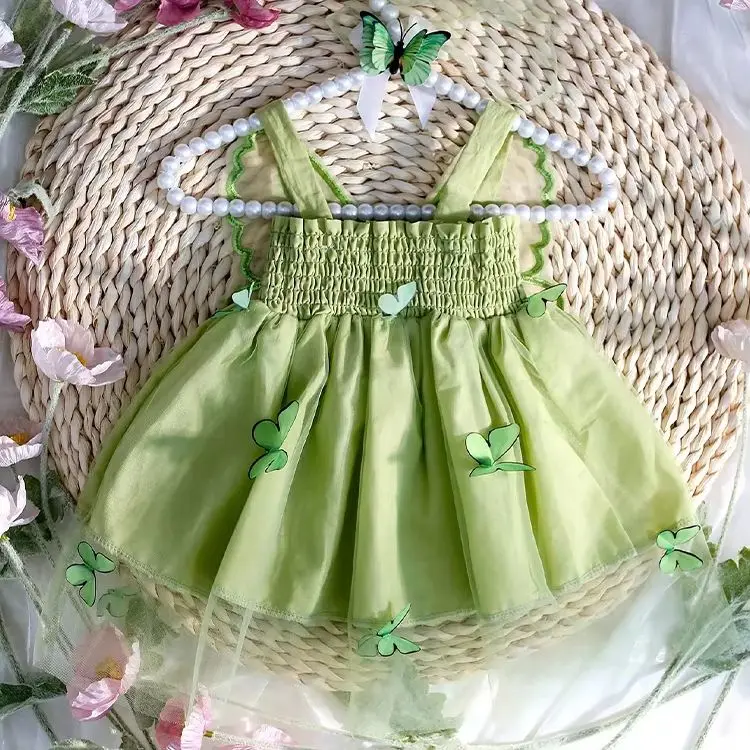 Ylsteed Newborn Girl Photography Outfits with Headband Baby Girl Butterfly Wings Mesh Dress for Photo Shooting Infant Props image 3
