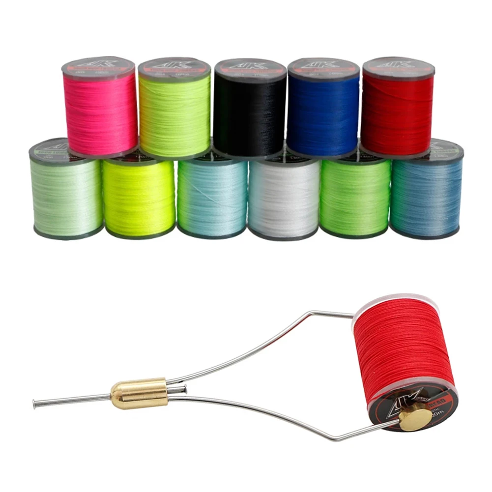 

100M Fishing Rod Guide Winding Thread Fly Tying 150D Multicolor Hand-made Wire Polyester Fiber Ring Fasten Line Fishing Tools