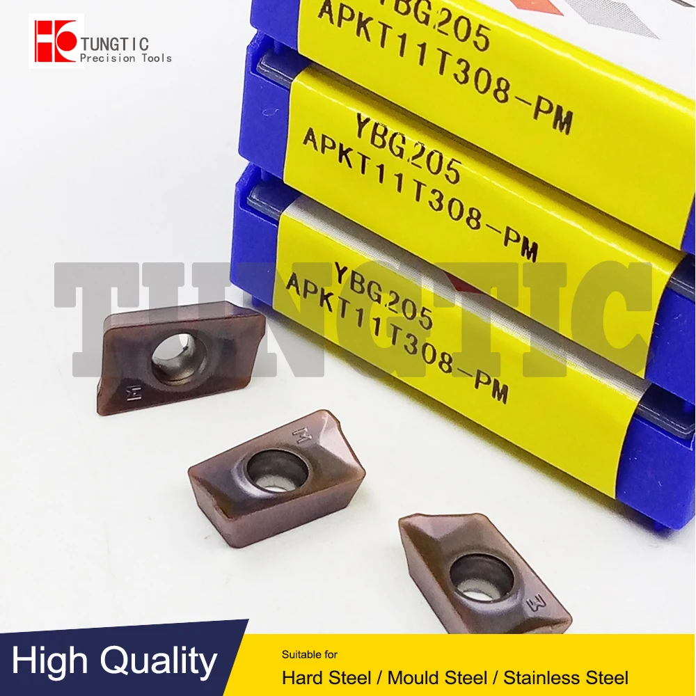 

APKT11T308-PM YBG205 APKT 11T308 PM Фрезерный станок Вставки Инструменты Обработка металла Для ЧПУ