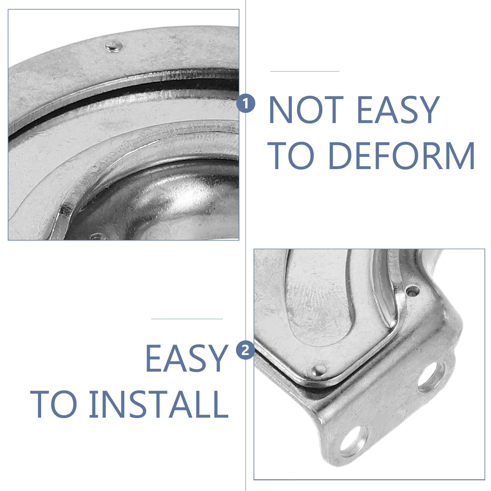 2Pcs Hidden 90 Degree Stainless Steel Concealed Hinges Industrial Cabinet Door Hardware Curved Stop Limiter Invisible Heavy Duty