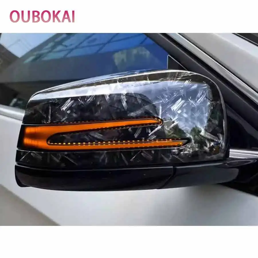For Mercedes Benz A C E CLA Class W204 W212 W117 W176 C260 C63 C43 Shells Rearview Cap Carbon fiber rear view mirror case cover