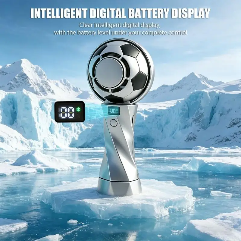 Rechargeable Handheld Cooling Unit With Ice Pad And Digital Display 6 approaches For Face Body Office Outdoor Exercise U