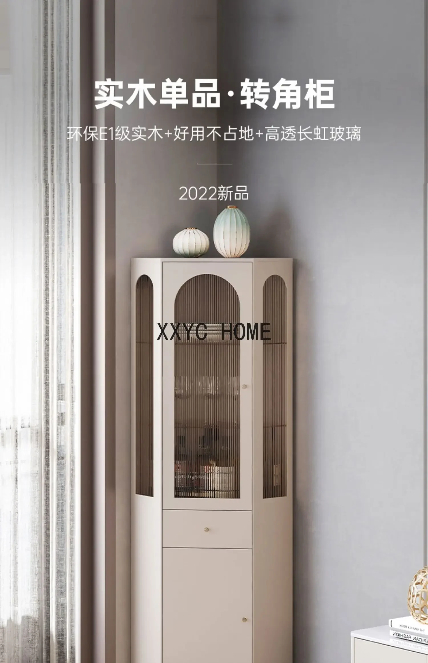 ضوء فاخر خزانة زاوية تخزين الرف مثلث جدار خزانة مشروبات غرفة المعيشة خزانة بسيطة