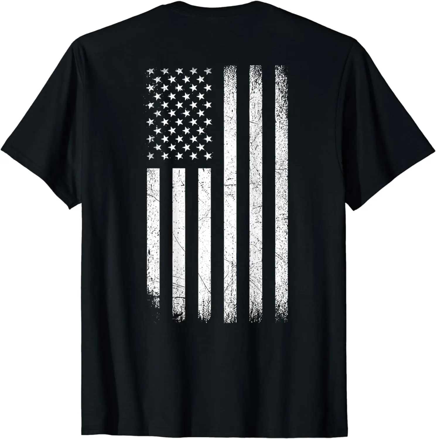 

Vintage American Flag 4th Of July Patriotic Men (ON BACK) T-Shirt