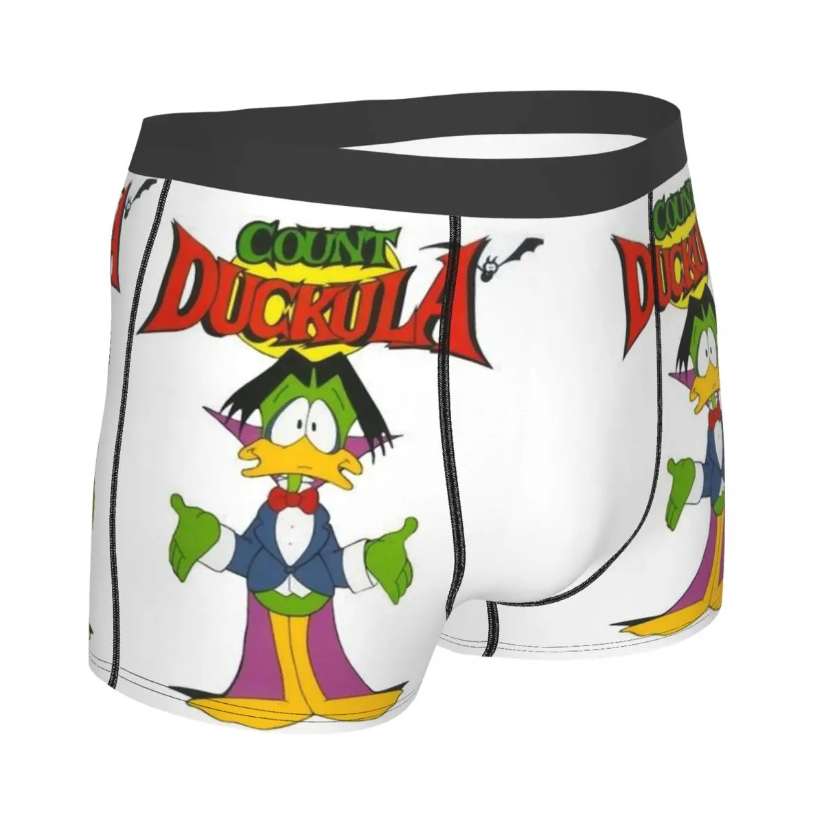 Count Duckula Vampire Lord The Castle กางเกงในบ็อกเซอร์ชายทรงตรงกางเกงในพิมพ์ลาย3D ระบายอากาศได้ดี