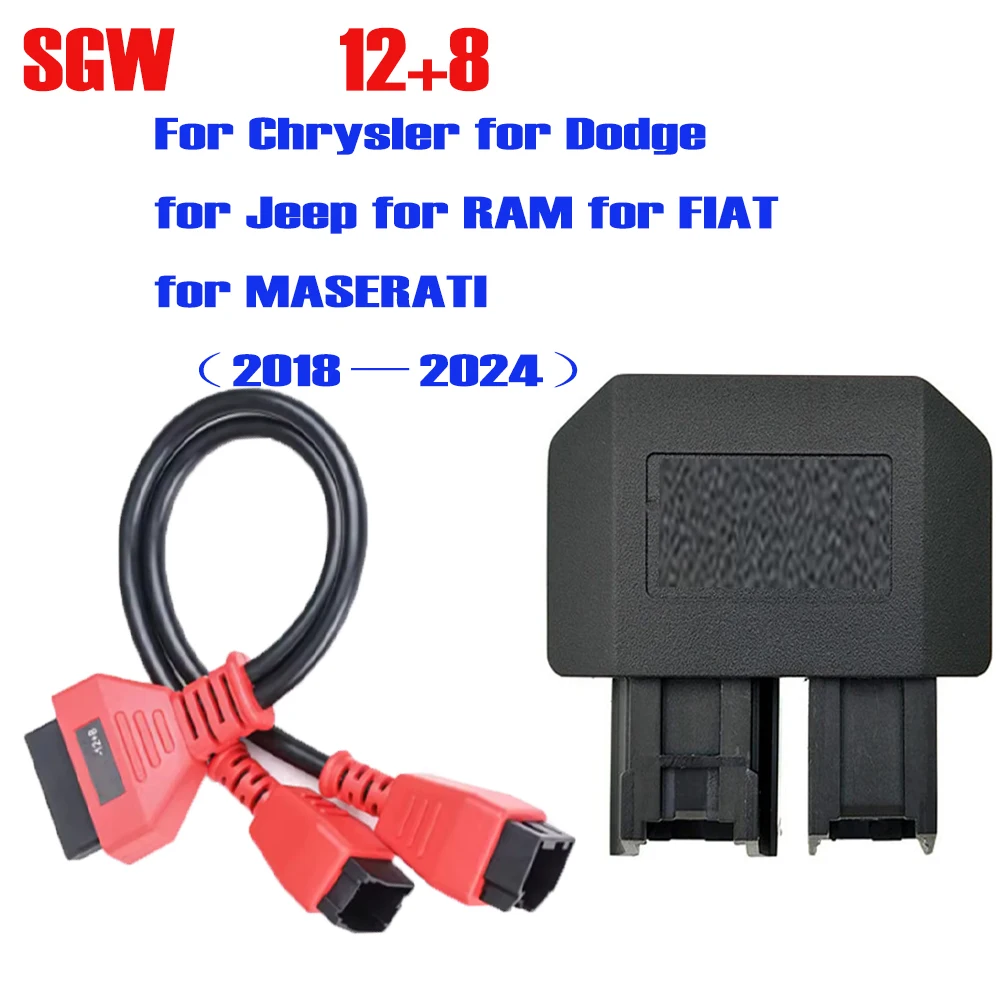 SGW 12+8 Special Adapter for Chrysler for Dodge for Jeep for FIAT 2018+ Compatible with Mulit Key Programmer Tool