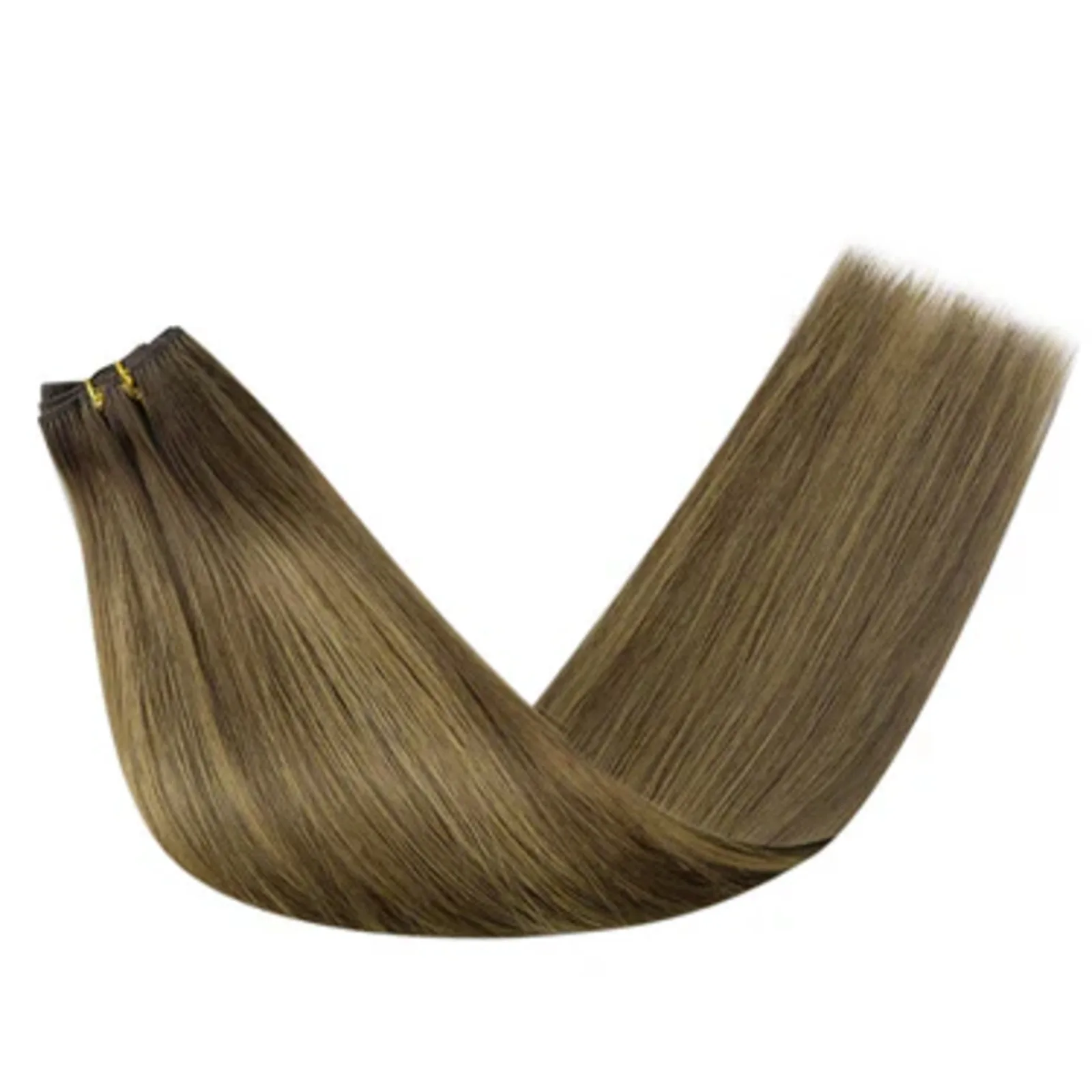 YoungSee Virgin Hair Weft Grube końcówki Wątek maszynowy Ostatni 12 miesięcy Wysokiej jakości 100% dziewiczych włosów 14-24 cali