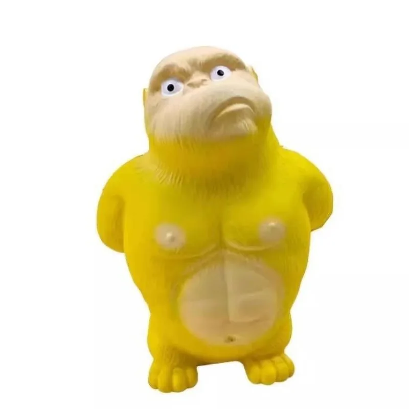 Yellow Gorilla Decompression Toy Pinch Music Decompression Artifact Adult Convinced Children Stubborn Doll