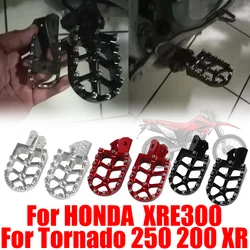 For HONDA Tornado 250 XR 200 XR250 XR200 XRE300 XRE 300 Motorcycle Accessories Footrest Footpegs Foot Pegs Rests Pedal Parts