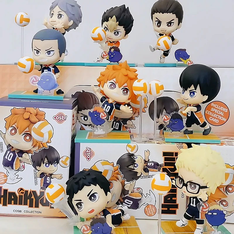 

Горячие игрушки Haikyu слепая коробка Cosbaby мини-фигурка Shoyo Hinata динамическая поза волейбол аниме коллекционный декор стола подарочные игрушки
