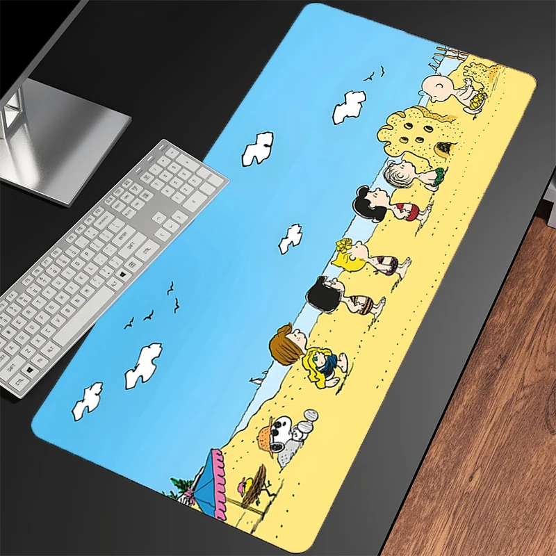 Alfombrilla de ratón Snoopy Gamer, alfombrilla de escritorio para PC, ordenador, alfombrilla de ratón Sexy de Anime, alfombrilla para teclado, portátil de oficina, accesorios antideslizantes para juegos, alfombrilla