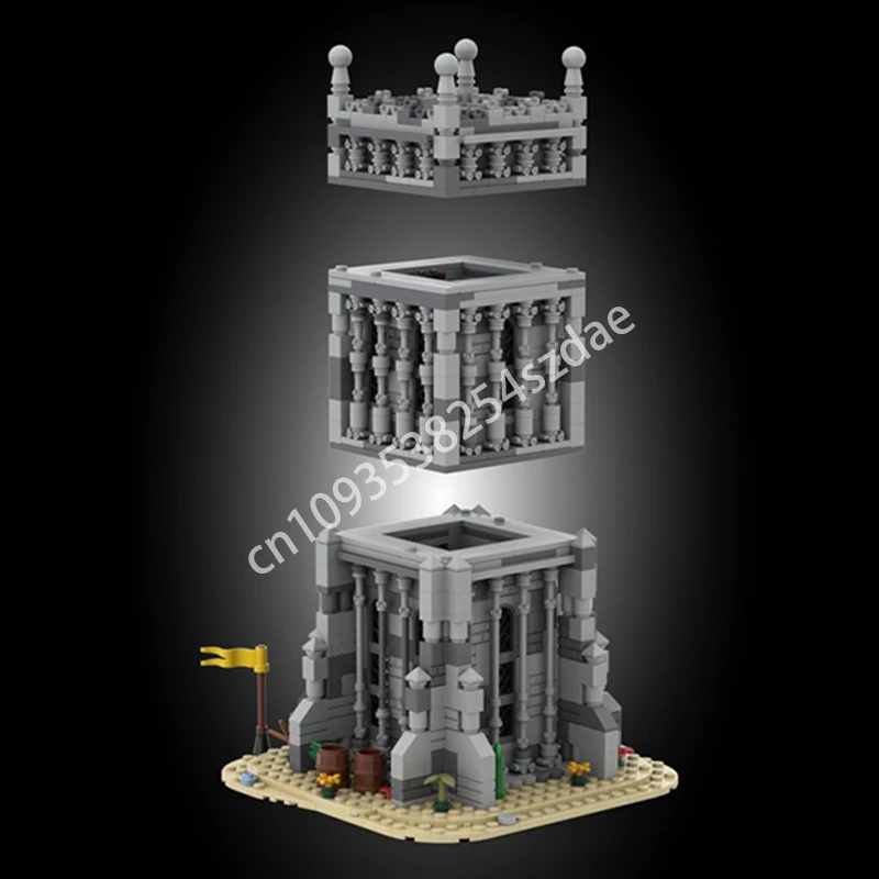 1073 個 Moc ゴシックタワー建築モデルビルディングブロック DIY クリエイティブ組立レンガ子供のホリデーギフト