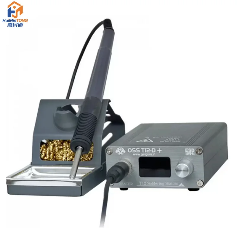 Oss T12-D+ 72W Electric Soldering Iron Temperature Controller Digital Soldering Station for Mobile Phone Motherboard Repair Tool