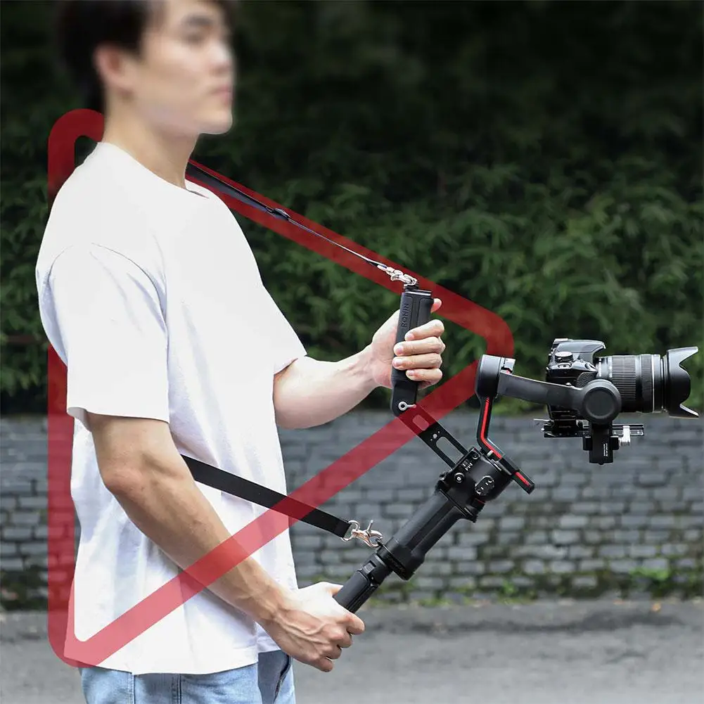 Camera Shoulder Strap Stabilizer For Ronin Rs3 / Rs4 / Rs4pro Adjustable Decompression Shoulder Bag Strap With Hooks S8b5