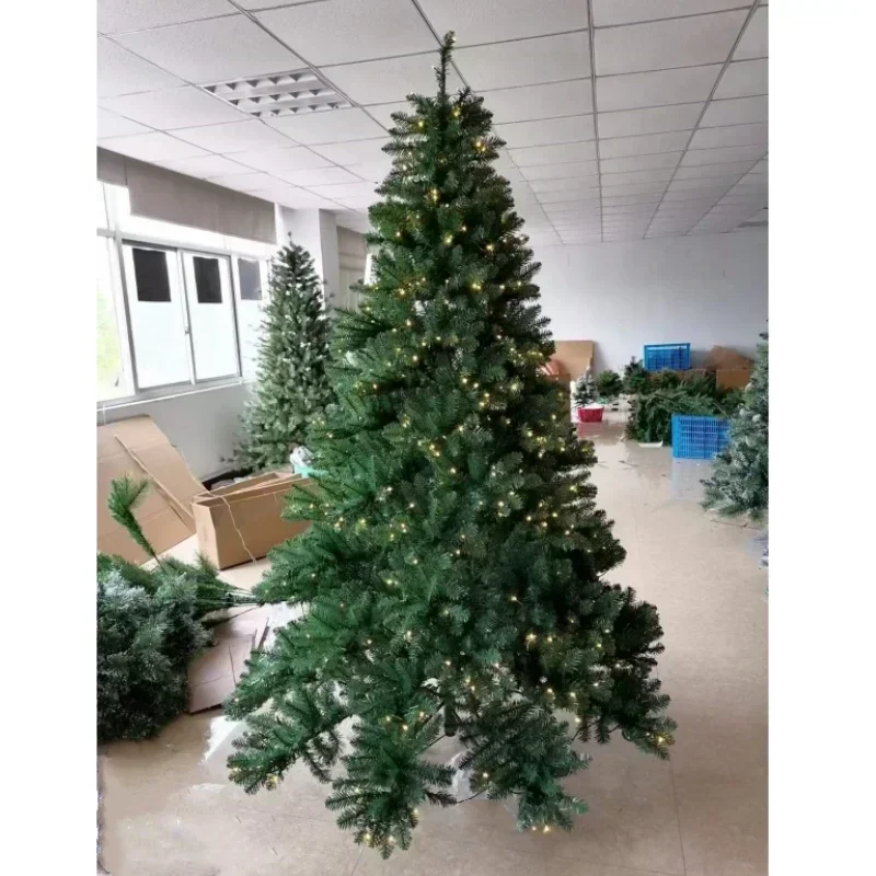 Pvc Christmas Tree With Led Christmas Decorations Indoor Outdoor Christmas Family Party Decorations 120Cm-270Cm New Year