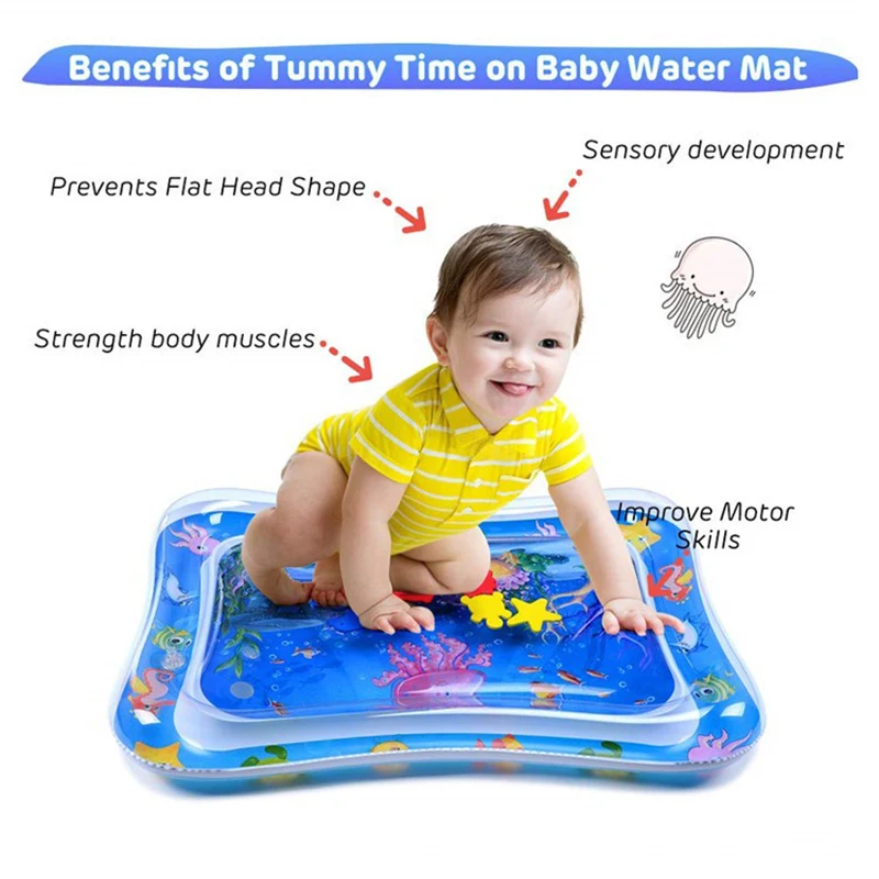 Summer Inflatable Water Mat For Babies Safety Cushion Mat Creative kids Ice Pad Early Education Baby Water Play Essential Toy