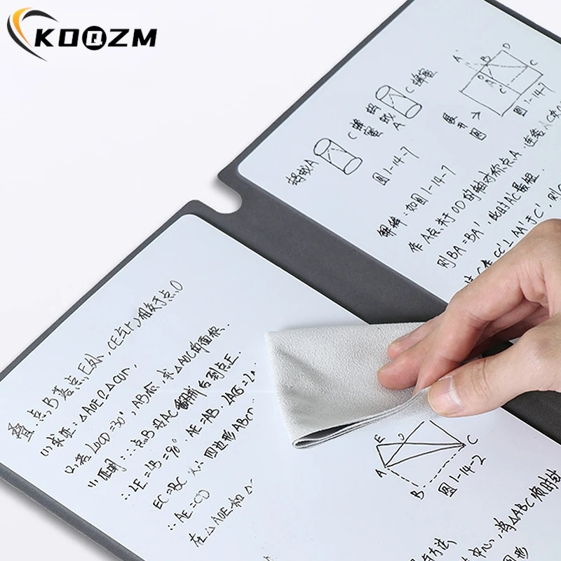 Imagem -05 - Portátil Reutilizável Whiteboard Notebook Whiteboard Livro com Caneta Whiteboard Apagando Pano Planejador Semanal a5