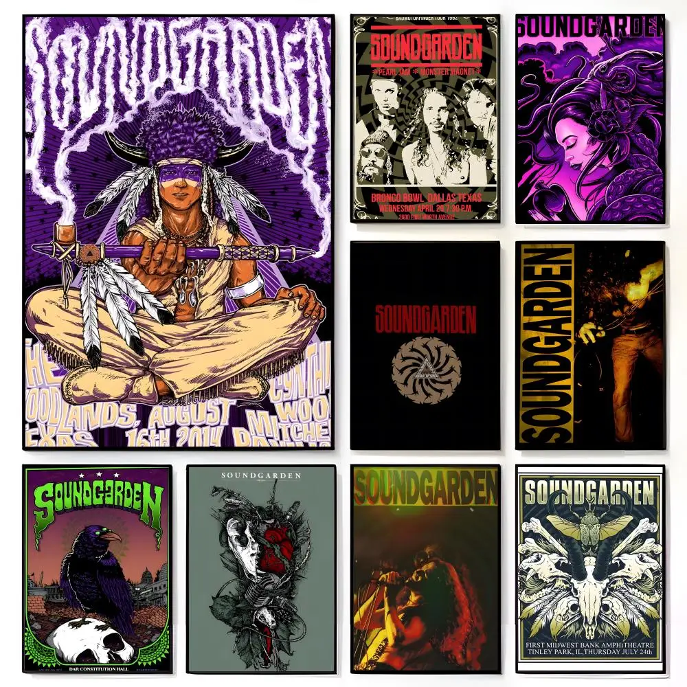 Berühmtes amerikanisches Alternative-Rock-Poster von S-Soundgarden, amerikanisches Film-Wandbild, Wanddekoration für Zuhause, Kinderzimmer, Druck