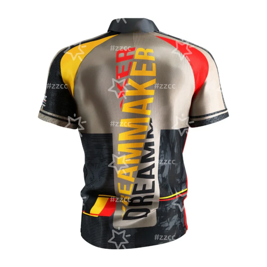 Dimitri Van den Bergh Playing Shirt Darts competition jersey darts T-shirt Sports Dry Quickly Men's T-Shirt Children's Clothing