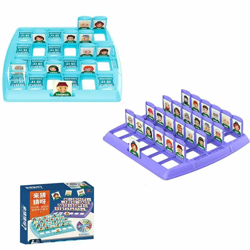 Guess Who I Am Puzzle Game Intelligent Guess Who I Am Puzzle Board Game Easy To Use Multi-Player Guessing Game For Kids Ages 6