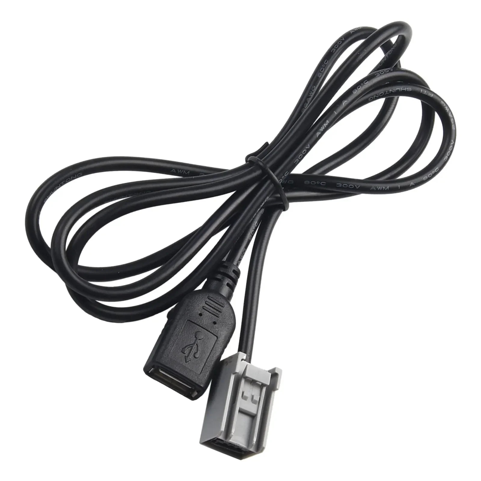 New Cable Female Cable Read Flash Drives For Jazz USB2.0 Adapter Port Black Charges The Device For Honda/Civic