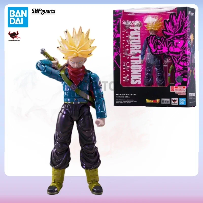 In Stock Bandai SDCC Dragon Ball Z S.H.Figuarts SHF Torankusu BB Trunks Kid Kintoun Exclusive Edition Anime Action Figures Toys