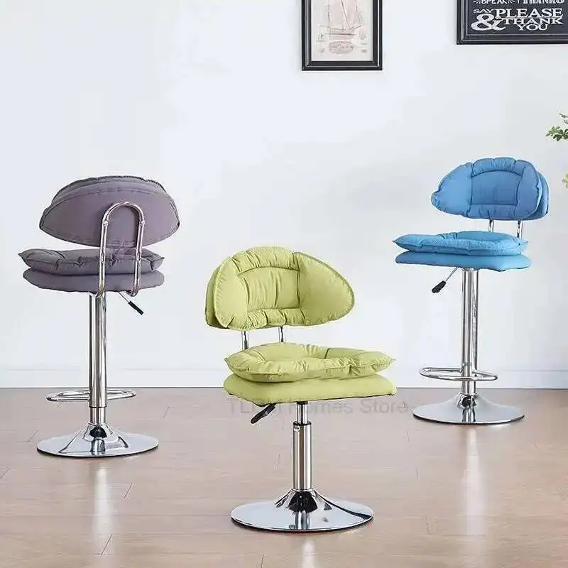 Tabouret de Bar haut avec dossier rotatif, chaise de Bar, levage à domicile, comptoir Commercial, caisse enregistreuse, chaises avant simples M