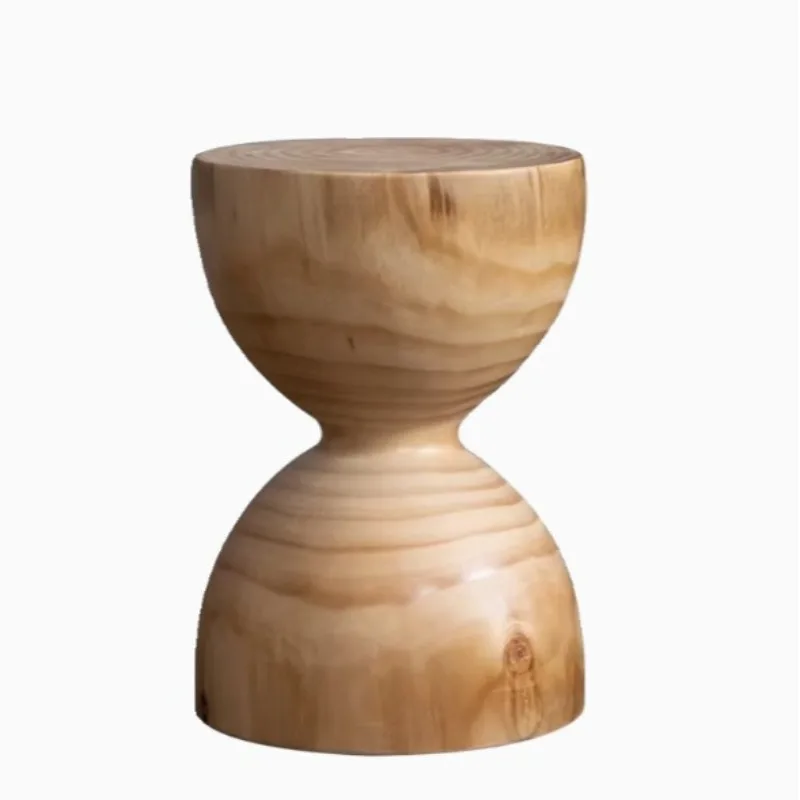 

Log bench solid pier stump ornament home living room chair simple homestay